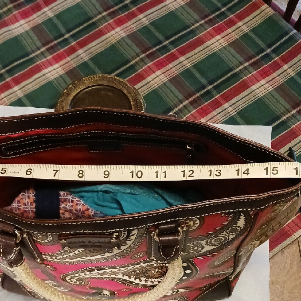Kate Spade Paisley Tote Bag with Rope Handles - Picture 7 of 13